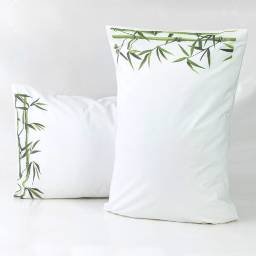 Ζεύγος Μαξιλαροθήκες Bamboo Λευκό